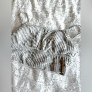 Gilly Hicks brand, small women’s, bralette, grey, waffle knit material